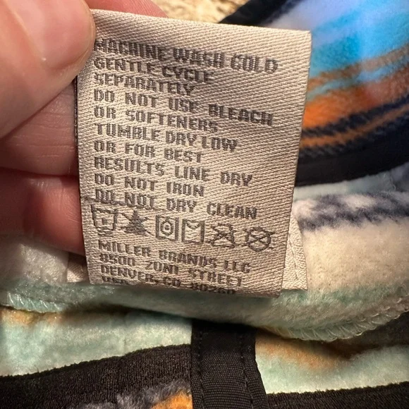 Cinch Mens XL Fleece Quarter Snap Striped Multicolor Pullover - Picture 5 of 6